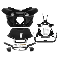 Headlight Fairings Windshield &Bracket Fit For Harley Street Bob Low Rider 18-25