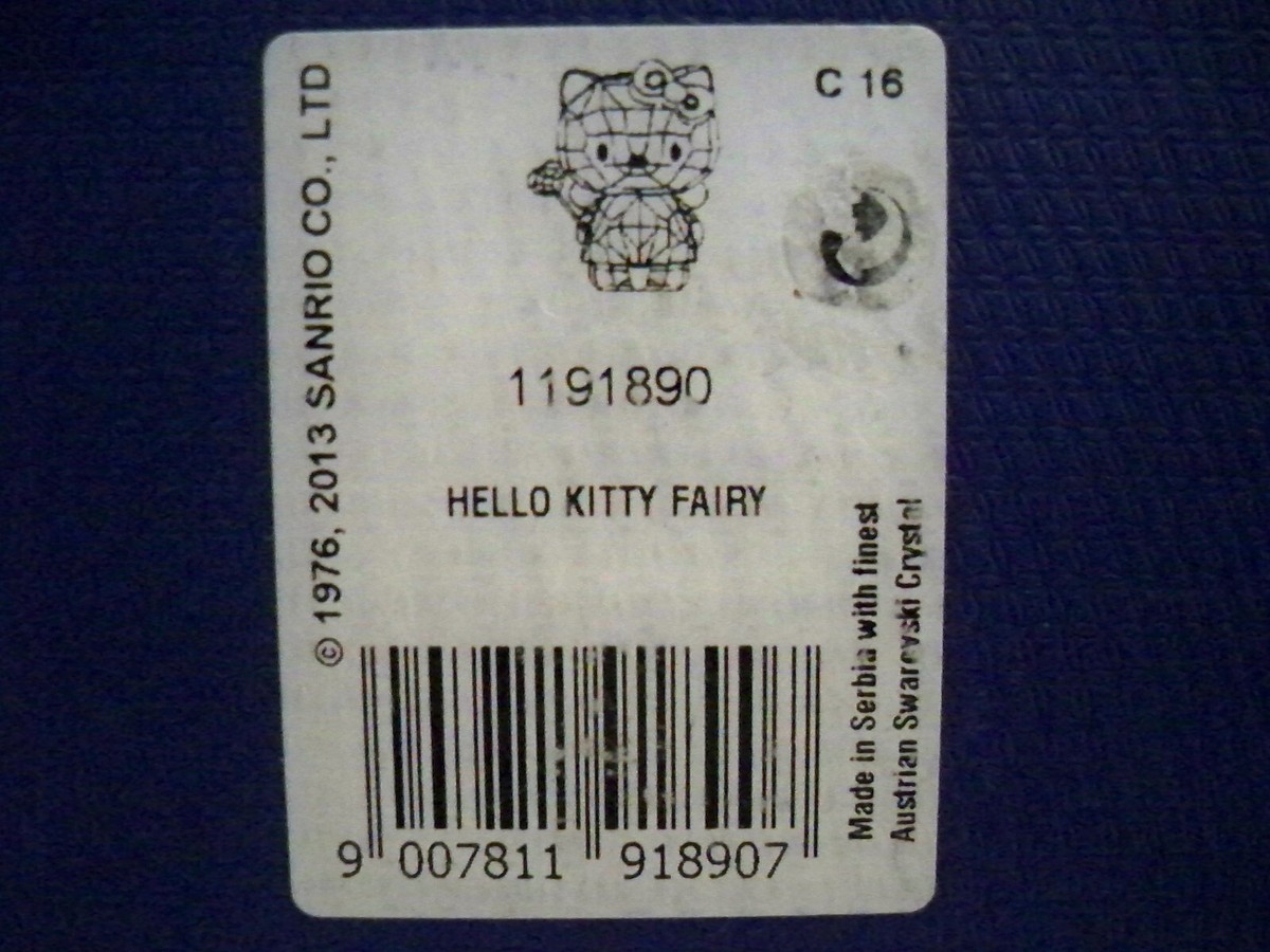 置物 SWAROVSKI HELLO KITTY FAIRLY crystal Swarovski Hello Kitty Fairy Figurine : Amazon.ae: Kitchen