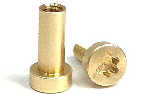Gulso Bolts- BRASS- Knife Handle Fasteners- 1/4" - Picture 2 of 5