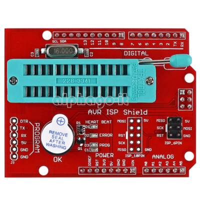 Neu AVR ISP Shield Burning Burn Bootloader Programmierer für Arduino R3-