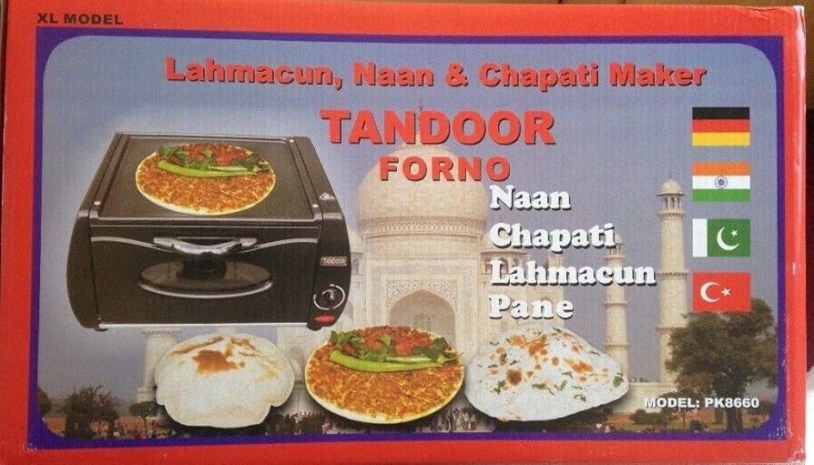 TANDOOR Lahmacun Naah Chapati Pane Roti Pizza Maker Elektroofen