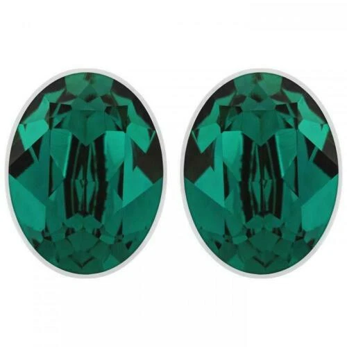 Orecchini di bigiotteria verde Swarovski