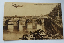 dd375 cartolina capua ponte romano sul volturno  provincia di caserta