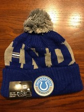 NFL 2023 INDIANAPOLIS COLTS NEW ERA SIDELINE ON FIELD SPORT KNIT Beanie POM POM