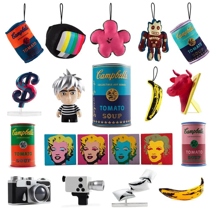 LOTE DE 2 LATAS CIEGAS ALEATORIAS KIDROBOT CAMPBELLS ANDY WARHOL SERIE DE ARTE NUEVAS TY2885 Foto 2 de 2