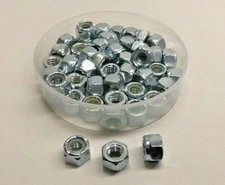 Nut AVU05-45 Finished Hex Locknut Nylon Insert 5/16"-18 (Pack of 45) Zinc Plated