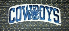NFL DALLAS COWBOYS Iron or Sew-On Patch 4.75"X1.5"
