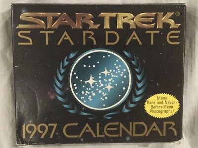 Star Trek Star date 1997 CALENDAR “Original Publication Of Pocket Books.. |  eBay