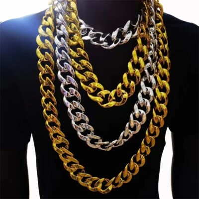 Original Thick Chain Heavy Wide Necklace Hiphop Punk Cosplay