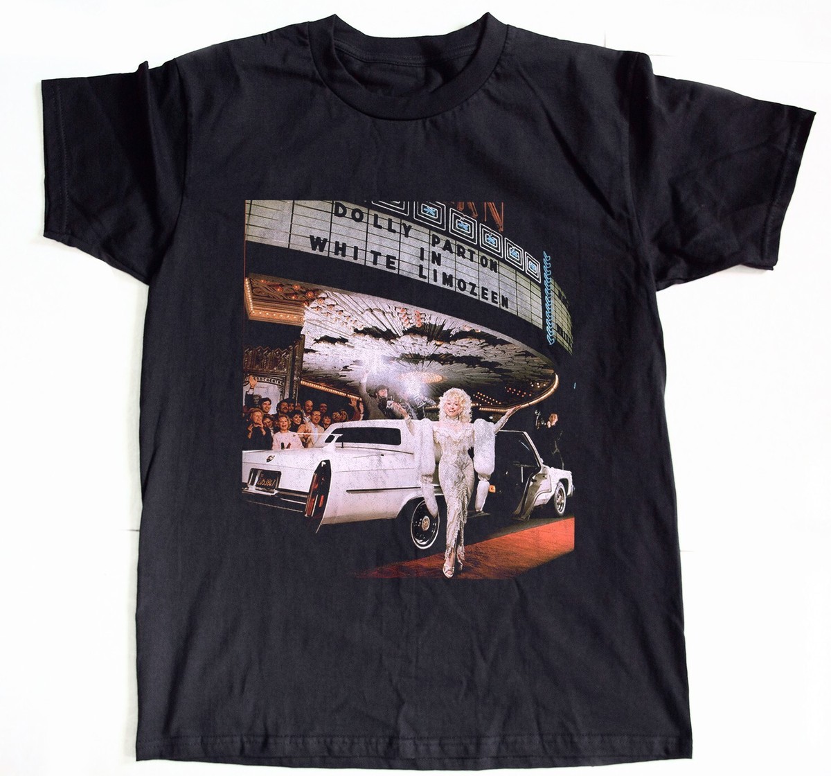 【新品未開封】BESTY ONLY LIMITED T-Shirt Dolly Parton - White Limozeen Album Black Unisex T-shirt Size S