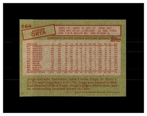 1985 TOPPS BASEBALL YOU PICK #1-199 SEE SCANS OF EVERY CARD SET BREAK NEW LIST - Picture 329 of 397