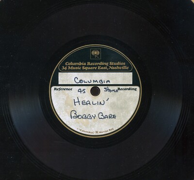 Rare Bobby Bare Reference Recording Acetate - Healin'