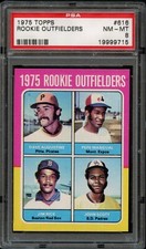 BB - 1975 Topps - #616 - Rookie Outfielders - PSA 8 - NM-MT