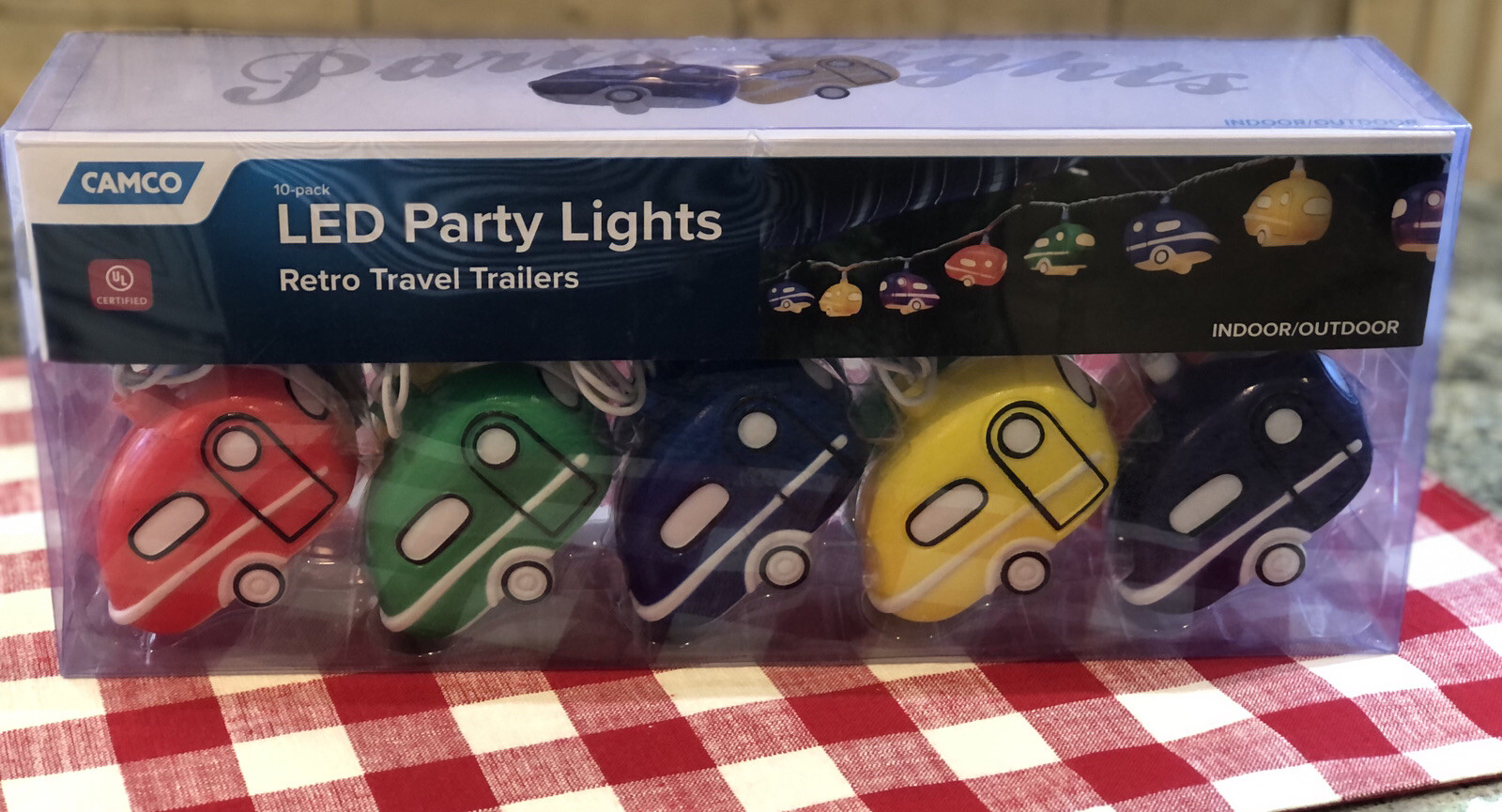 Camco LED Party Lights, Retro Travel Trailer