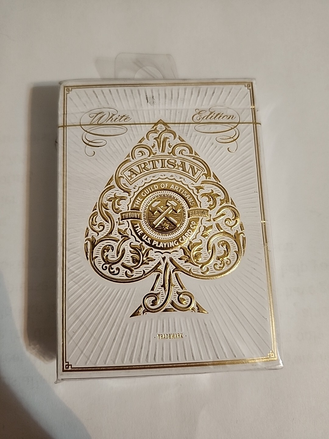 NEW Artisan White Deck Playing Cards Poker Size Theory II Limited Edition
