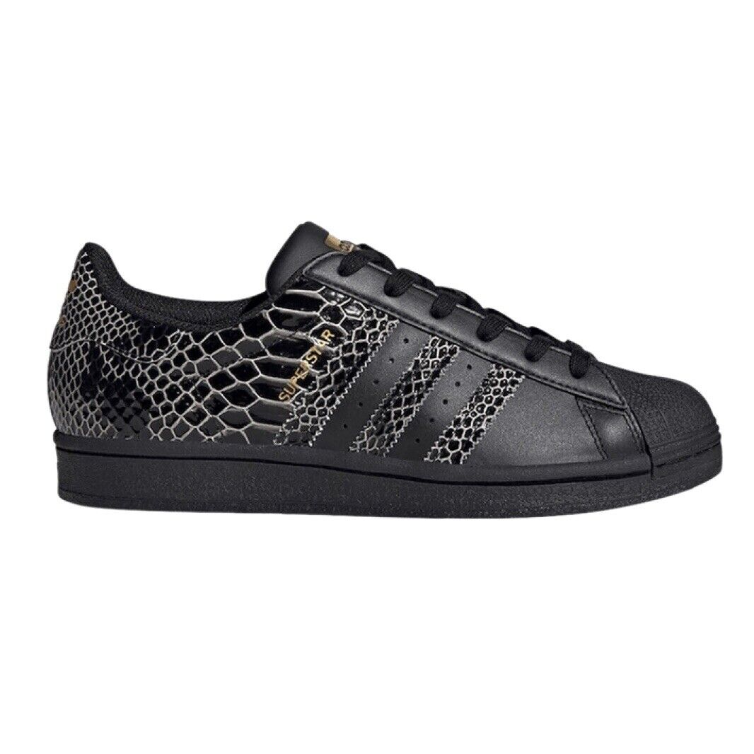 Adidas Superstar Snakeskin Core Black Sneaker Streetwear Shoe Women's US 7 NEW eBay