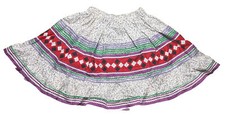 Seminole Native American Patchwork Skirt - Childrens Girls Vintage Hand Made