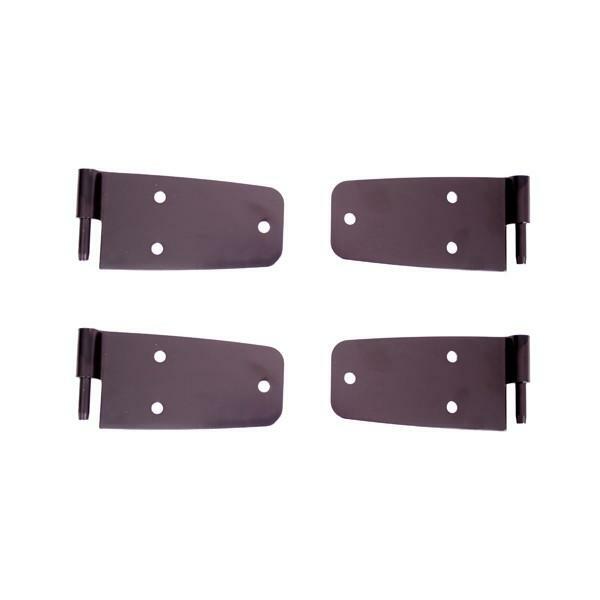 Charnières de porte noires pour Jeep CJ de 1976 à 1986