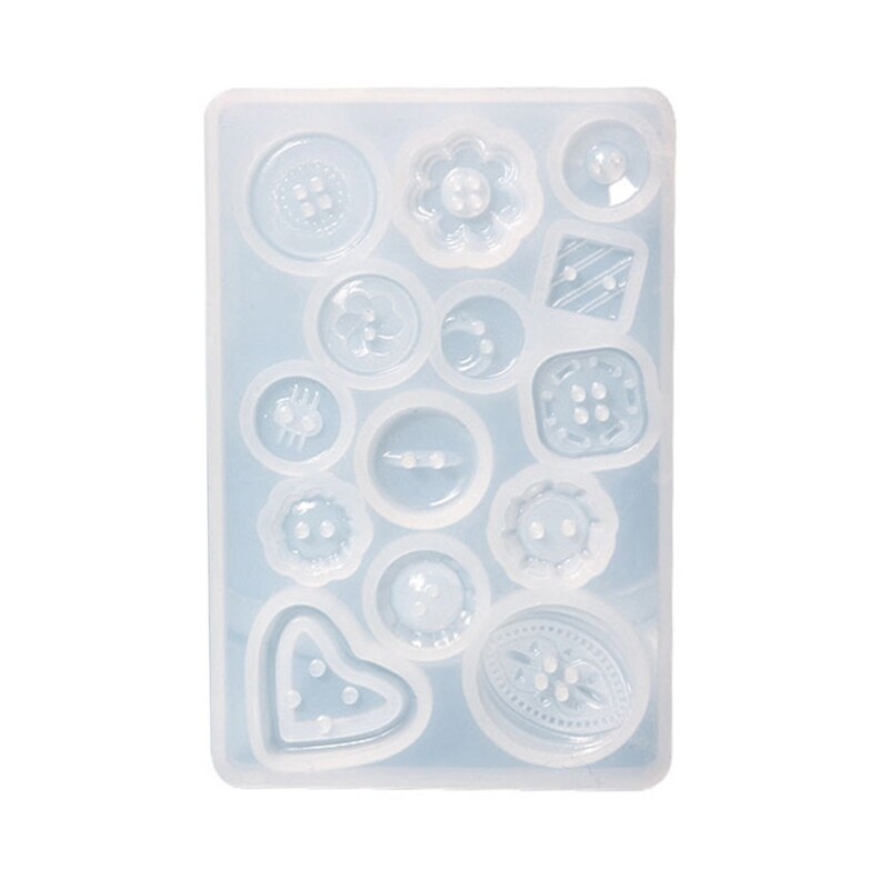 Handmade Silicone Button Molds for Epoxy Resin Jewelry Making