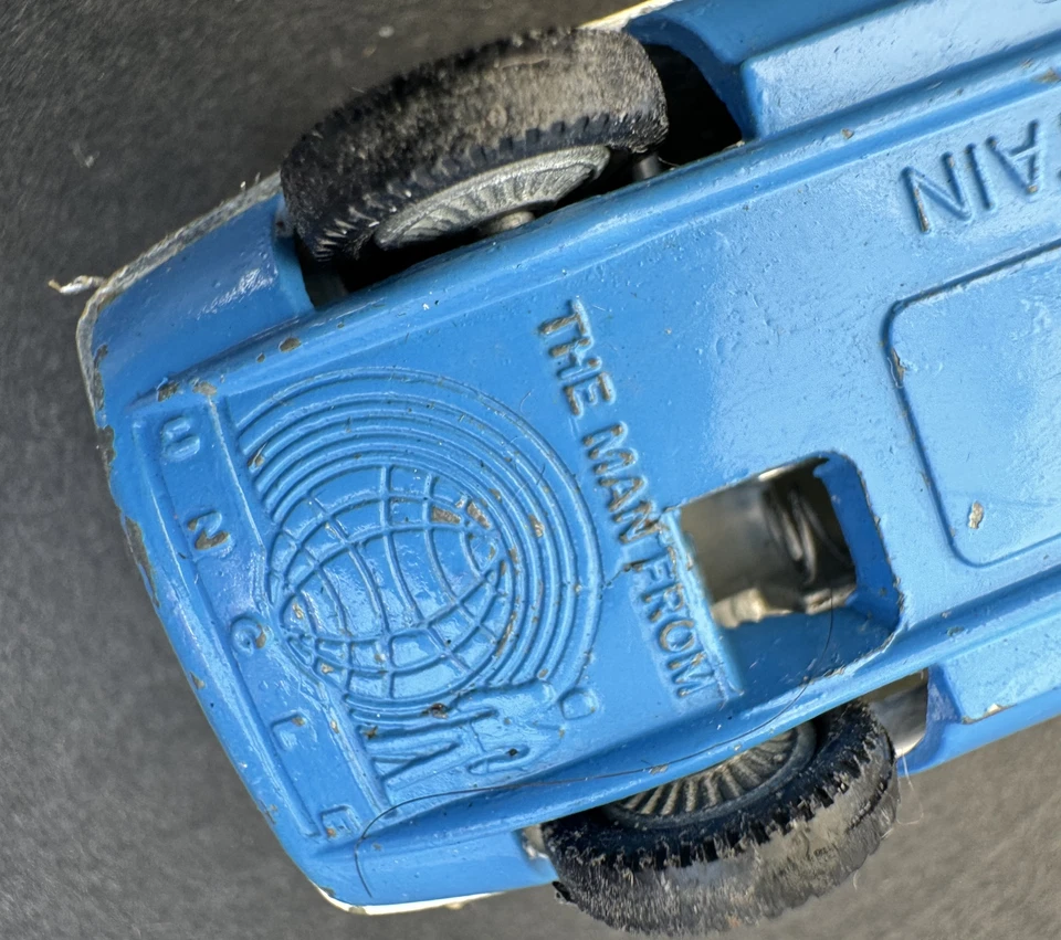 Vintage Corgi Juniors Husky The Man From Uncle Diecast Car with Occupants Blue - Image 4 of 4