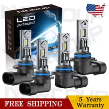 For Chevy Silverado 1500 1999-2006 4X 6500K LED Headlight Hi/Lo Beam Bulbs White