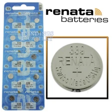 339 Renata Watch Battery SR614SW Swiss Made 0% Mercury Official Distributor