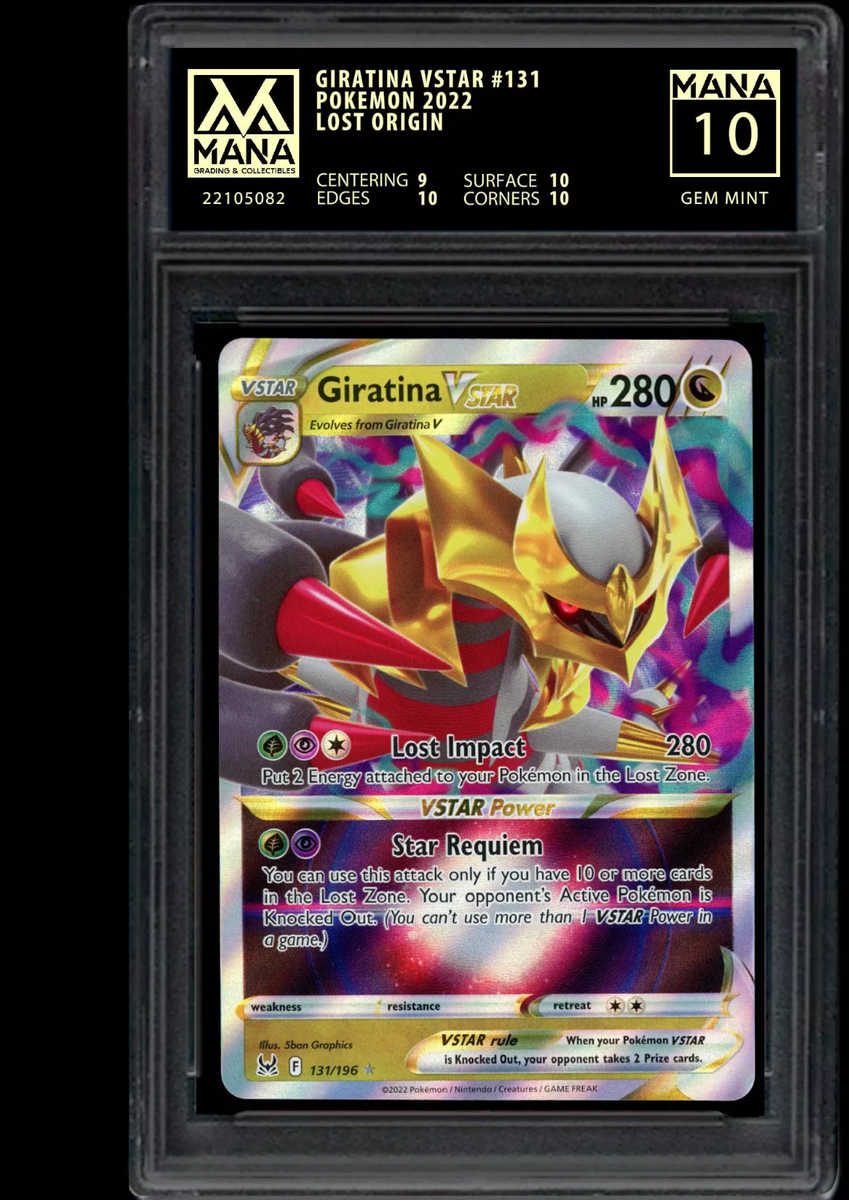 POKEMON GIRATINA VSTAR #131 LOST ORIGIN MANA 10 GEM MINT PSA POKEMON GIRATINA VSTAR #131 LOST ORIGIN MANA 10 GEM MINT PSA
