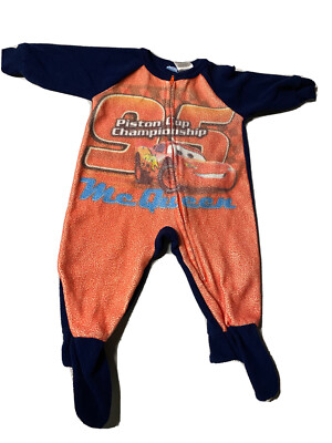 Disney Baby Cars McQueen 12 Toddler Footie Sleeper Pajamas