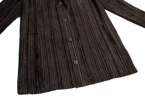 ISSEY MIYAKE WHITE LABEL Pleated Velor Jacket Size 2(K-122662) - Picture 7 of 12