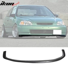 Fits 96-98 Honda Civic SIR Style Unpainted Black Front Bumper Lip Spoiler Kit PU