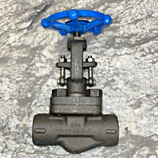 Jenkin Bros A105 Forged Steel Gate Valve 1" 2000 WOG 800 Socket Weld