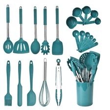 24PCS Silicone Cooking Utensil Set Nonstick and Food Grade Safe for Kitchen Use