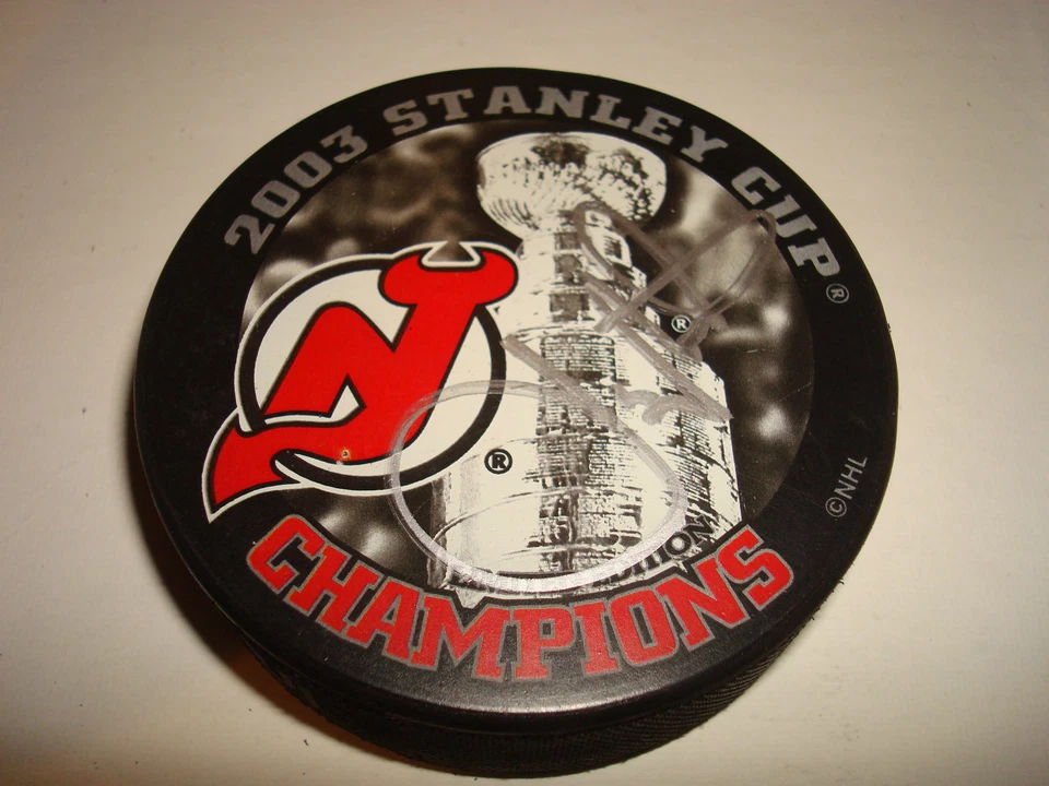 Joe Nieuwendyk Signed 2003 Stanley Cup Hockey Puck PSA/DNA COA NJ Devils a - Image 2 of 3