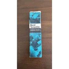 VTG Berol Turquoise Drawing Pencils 1375 HB Eagle USA erasers 10 Pencils