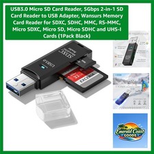 5Gbps Micro SD Card Reader - Dual Slot USB Adapter for Effortless File Transfers