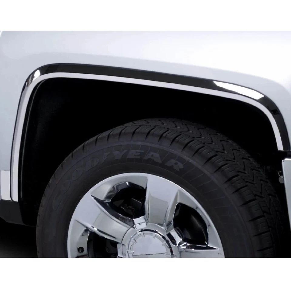 Putco 97296 4-PC Stainless Steel Fender Trim for Chevrolet Silverado HD Foto 3 de 4