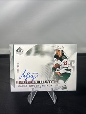 24-25 UD SP Authentic Hockey Future Watch Auto 124 Marat Khusnutdinov /199