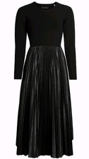 Elie Tahari The Amalia Pleated Dress Size S