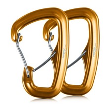 Heavy Duty Carabiner Clips 8KN, 2 PCS Ultra-Light Aluminum for Camping, Hiking