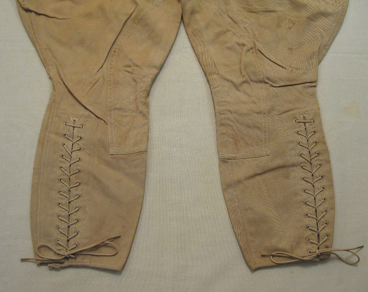 WW1 US Army Officers Cotton Khaki Summer Riding Breeches 32x27