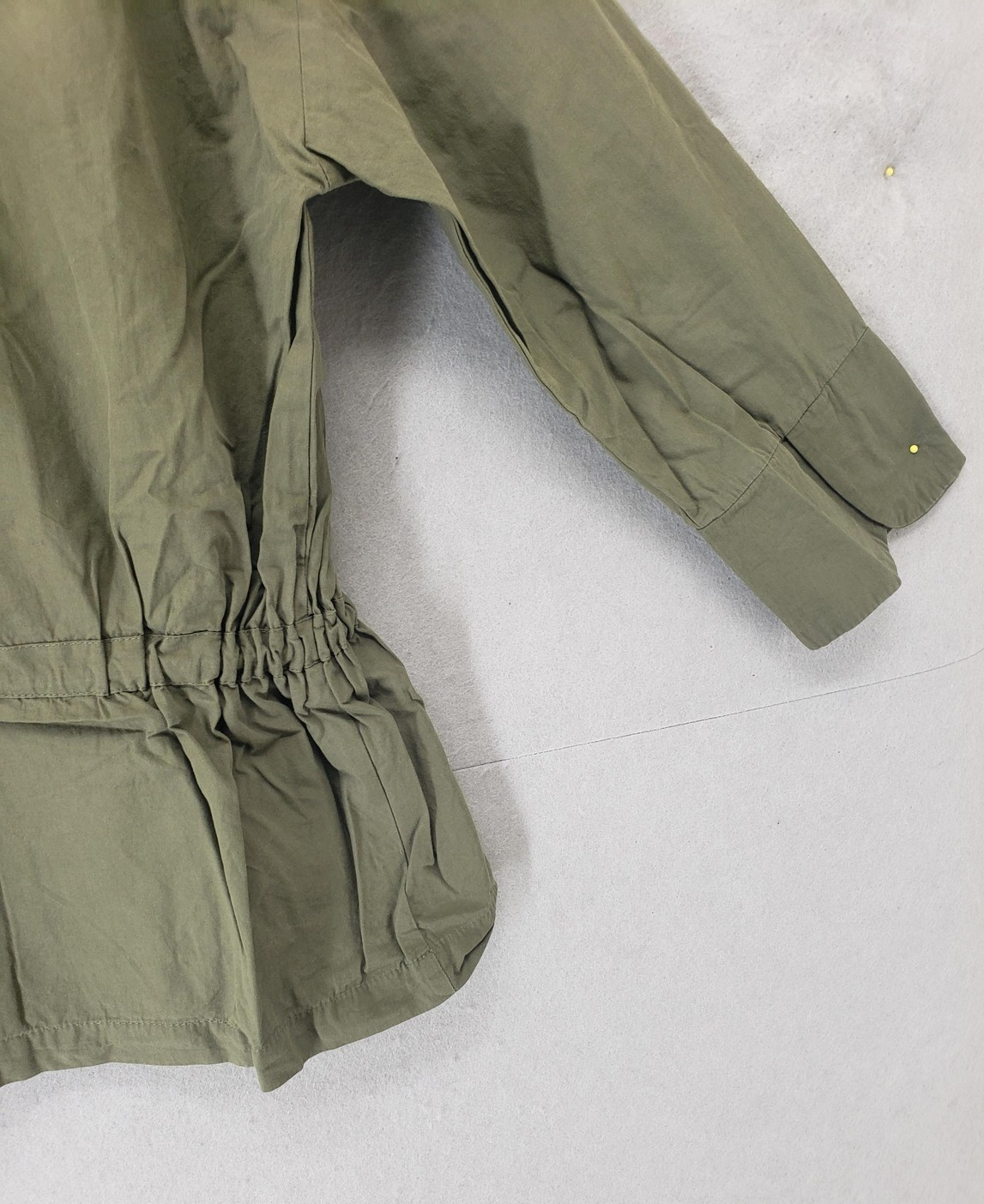 Zara Basic Jacket Womens Medium Green Utility Dra… - image 14