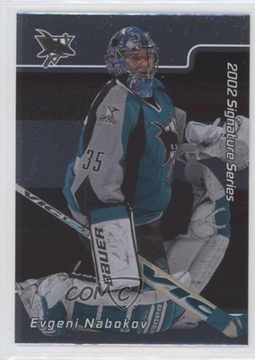 2001-02 ITG Be A Player Signature Series Evgeni Nabokov #024 1z4