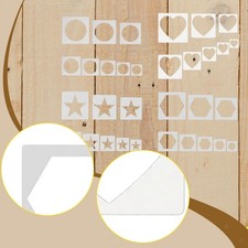 8x Stencils for Painting Reusable Assorted Sizes Patterns Geometric Templates