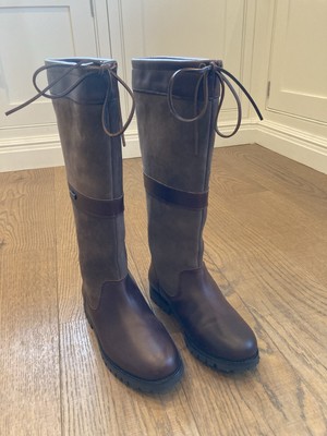 Welligogs Sloane Mocha Waterproof Leather Boots UK5/EU38 Perfect