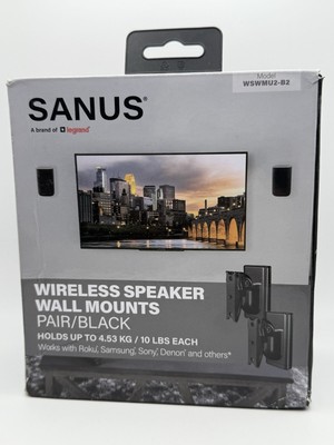 Sanus Universal Speaker Wall Mounts WSWMU2-B2
