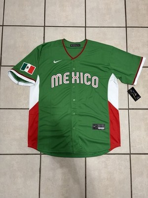 Mexico World Baseball Classic WBC 2026 Green Stitched Jersey (Sz