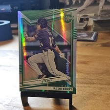 Panini Elite Extra Edition Status Green Jacob Berry #6 /499 Miami Marlins 2022
