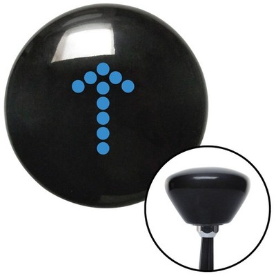 Blue Dotted Directional Arrow Up Black Retro Shift Knob w/ M16x1.5 Insert Auto
