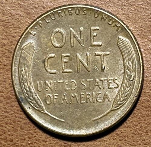 1957 Lincoln Wheat Cent Die Chips Reverse Stalks Error Coin Penny - Picture 4 of 5