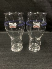 Samuel Sam Adams Boston Lager Pint Beer Glasses  Set Of 2 Vtg "Take Pride"